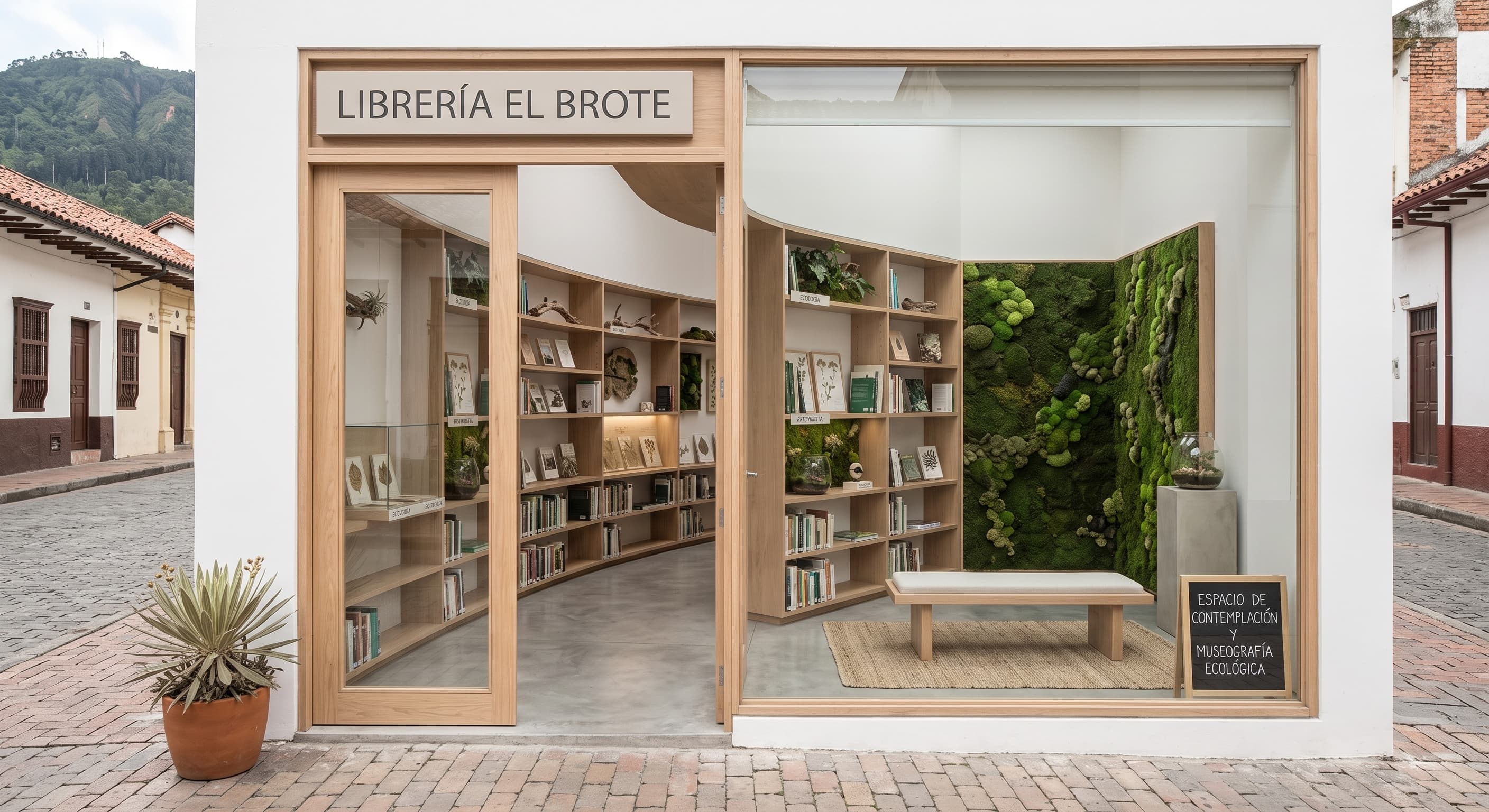 Vegetación en tonos verdes profundos